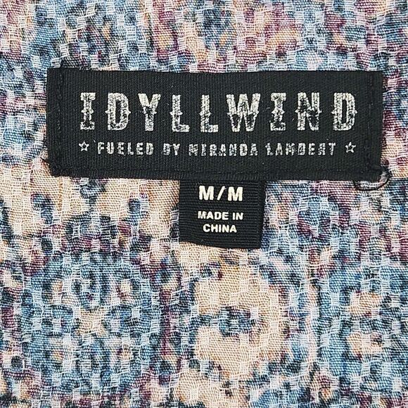 Idyllwind by Miranda Lambert Swing Dress Sz Medium Country Western Boho Ruffled - Picture 5 of 15